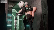 3D Android_2B Android_9S Animated Blender Nier Nier_Automata PetersHentai Sound // 1280x720, 28.3s // 3.5MB // mp4