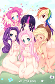 Applejack Fluttershy My_Little_Pony_Friendship_Is_Magic Pinkie_Pie Rainbow_Dash Rarity Twilight_Sparkle // 600x903 // 500.0KB // jpg