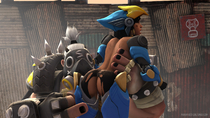 Overwatch Pharah Roadhog pharahbestgirl // 1920x1080 // 743.9KB // jpg