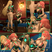 3D Mythra Pyra Source_Filmmaker URBANATOR Xenoblade_Chronicles_2 // 1673x1681 // 2.9MB // png