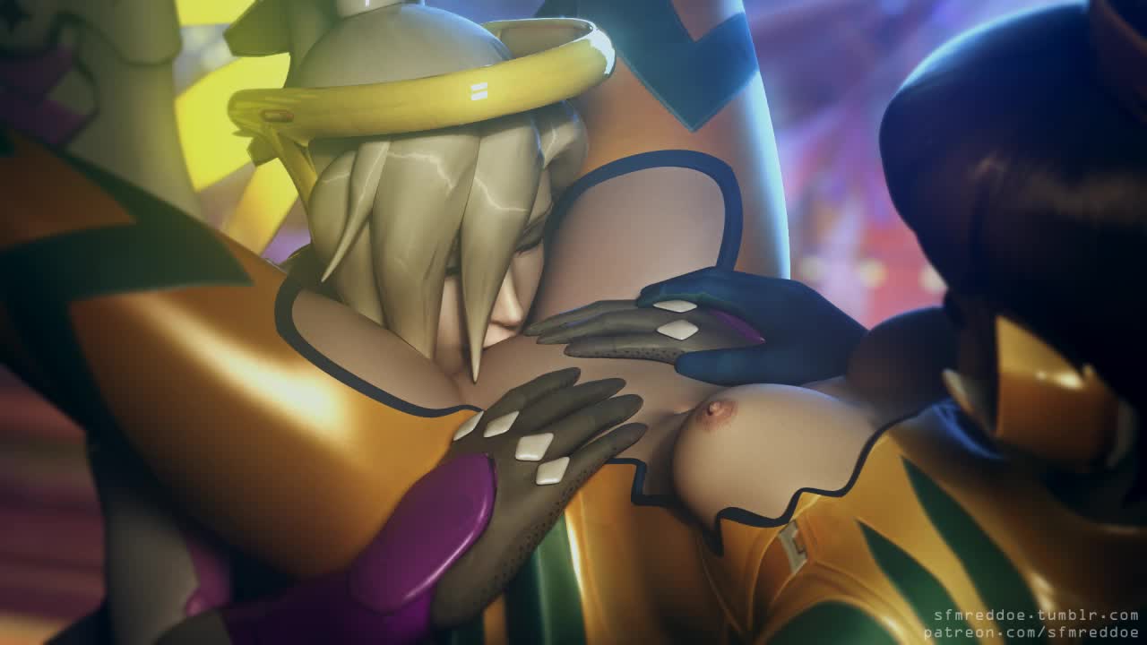 3D Animated D.Va Mercy Overwatch RedDoe // 1280x720 // 517.0KB // webm