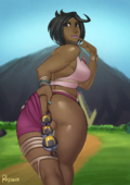 Olivia_(Pokemon) Pokemon Pokemon_Sun_and_Moon Rayzoir // 905x1280 // 1.2MB // png