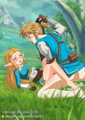 Link Princess_Zelda The_Dark_Mangaka The_Legend_of_Zelda The_Legend_of_Zelda_Breath_of_the_Wild // 724x1023 // 901.7KB // png