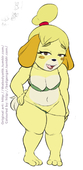 Animal_Crossing Isabelle badgengar thabodyattk // 562x1147 // 208.0KB // png