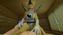 3D Animated Blender Digimon Renamon evilbanana // 1280x720 // 8.3MB // webm