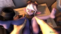 3D Animated League_of_Legends Tristana Yordle rouge_nine // 1280x720 // 6.4MB // webm