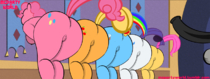 Applejack Fluttershy My_Little_Pony_Friendship_Is_Magic Pinkie_Pie Rainbow_Dash Rarity mcparty // 1280x483 // 644.5KB // png