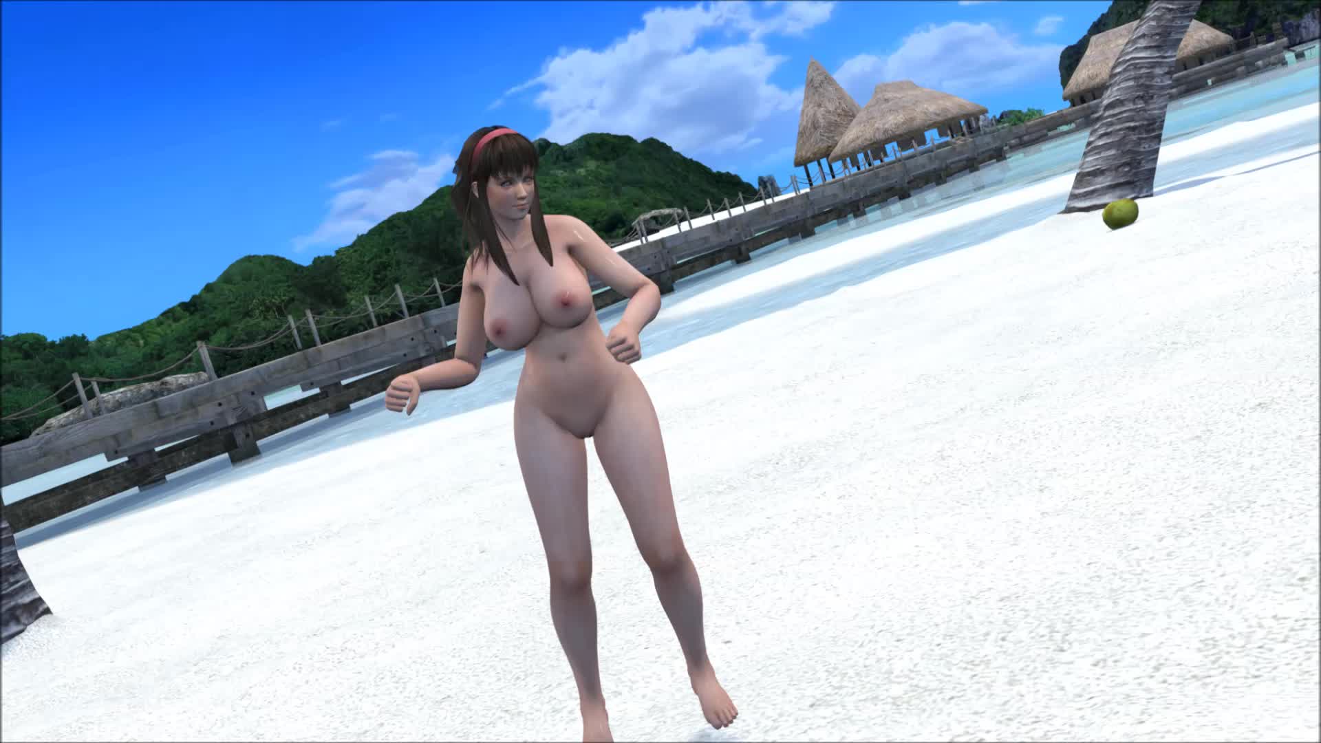 Animated Dead_or_Alive Dead_or_Alive_5_Last_Round Hitomi Hitomi_(Dead_or_Alive) Hitomiluv3r // 1920x1080 // 13.3MB // mp4
