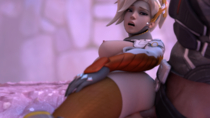 3D Blender Mercy Overwatch SoDep_SFM // 1280x720 // 1.3MB // png