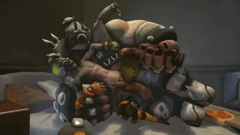 Animated Junkrat Overwatch Roadhog // 800x450 // 133.3KB // webm