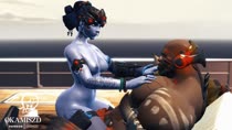 3D Animated Doomfist OkamiSZD Overwatch Source_Filmmaker Widowmaker // 960x540 // 19.4MB // mp4