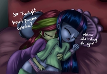 Equestria_Girls My_Little_Pony_Friendship_Is_Magic Sunset_Shimmer Twilight_Sparkle burgerkiss // 1280x885 // 171.4KB // jpg