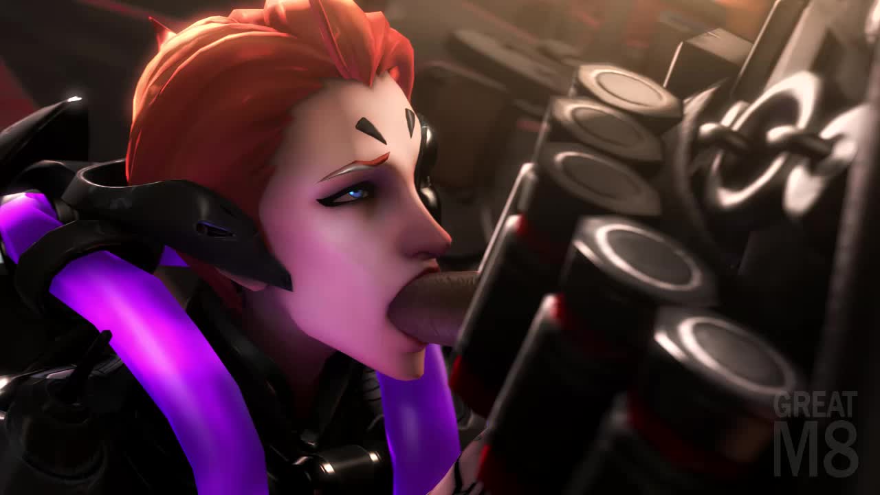3D Animated Moira_(Overwatch) Overwatch greatm8 reaper // 1280x720 // 1.3MB // webm