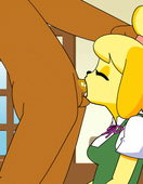 Animal_Crossing Animated Isabelle minus8 // 284x367 // 500.5KB // gif