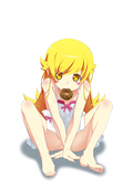 Bakemonogatari Shinobu_Oshino Tanabe_Kyoto // 1000x1414 // 122.4KB // jpg