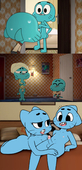 Gumball_Watterson Nicole_Watterson The_Amazing_World_of_Gumball itsded // 1100x2268 // 1.8MB // png