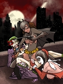 Batgirl Batman_(Series) DC_Comics Harley_Quinn Japes Joker // 1200x1600 // 428.3KB // jpg