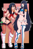 Kill_la_Kill Ryuko_Matoi Satsuki_Kiryuin WrenZephyr // 1600x2374 // 2.5MB // png