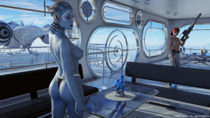 3D Asari Blender Commander_Shepard Femshep Major_Guardian Mass_Effect Samara // 3840x2160 // 12.5MB // png