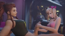 3D Animated Blender Brigitte_Lindholm D.Va Overwatch // 1920x1080 // 7.6MB // mp4