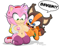 Adventures_of_Sonic_the_Hedgehog Amy_Rose Marine_the_Raccoon // 800x655 // 236.1KB // jpg