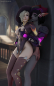 Mercy Overwatch Pharah pharahbestgirl // 1200x1920 // 2.3MB // png