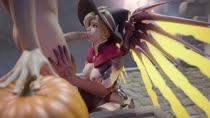 3D Animated Blender Cawneil Mercy Overwatch Sound // 1920x1080 // 1.3MB // webm