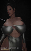 3D Animated Excella_Gionne Resident_Evil Sound vreya3D // 800x1280, 71.9s // 23.4MB // webm