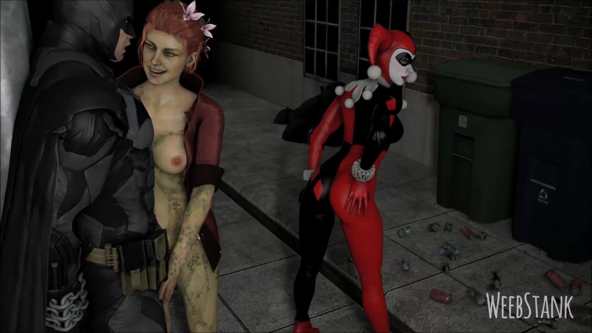 3D Batman_(Series) DC_Comics Harley_Quinn Poison_Ivy Source_Filmmaker WeebSfm // 1920x1080 // 1.0MB // webm