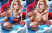 DC_Comics Sakimichan Supergirl Superman_(series) TH-GIMPnoob // 1386x900 // 1.7MB // jpg