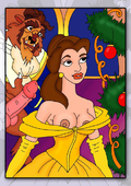 Beauty_and_the_Beast Belle Christmas Disney_(series) The_Beast_(Prince_Adam) // 465x660 // 95.1KB // jpg