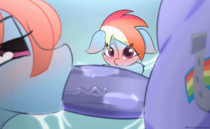 Animated My_Little_Pony_Friendship_Is_Magic Rainbow_Dash Windy_Whistles n0nnny // 1280x788 // 3.3MB // gif