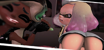 3D Octoling Pearl_(Splatoon) Splatoon marina_ida // 1200x581 // 337.1KB // jpg