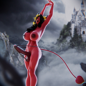 3D Blender dahuta devil endlessillusion_(artist) // 1920x1920 // 2.7MB // png