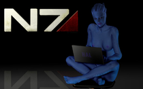 3D Alas-De-Metal Asari Liara_T'Soni Mass_Effect // 1280x800 // 337.2KB // jpg