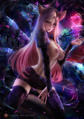 Ahri Axsens KDA League_of_Legends // 3532x5000 // 1.9MB // jpg