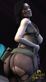 3D Cosplay Mass_Effect Metal_Gear_Solid Miranda_Lawson Quiet Source_Filmmaker cosmicnoctissfm // 1440x2560 // 2.5MB // png