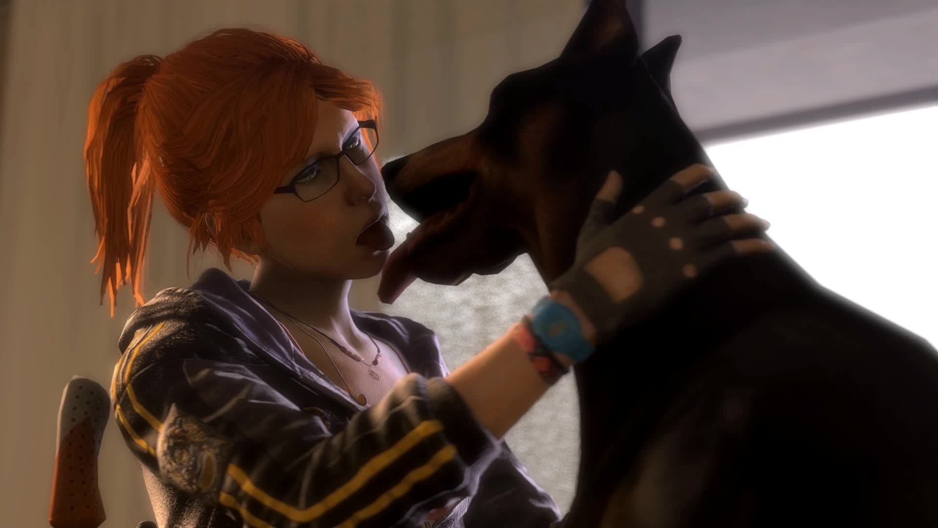 3D Animated Barbara_Gordon DC_Comics Dog(s) Source_Filmmaker noname55 // 1920x1080 // 6.5MB // webm