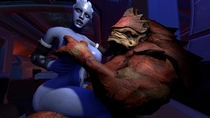 Liara_T'Soni Mass_Effect Wrex // 1365x768 // 84.2KB // jpg