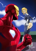 Avengers Fantastic_Four Iron_Man_(Tony_Stark) Marvel_Comics Online_Superheroes Sue_Storm // 862x1215 // 94.5KB // jpg