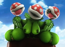 3D Piranha_Plant Source_Filmmaker Super_Mario_Bros lamoz571 // 1200x871 // 108.6KB // jpg