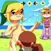 Link Medli Princess_Zelda The_Legend_of_Zelda // 500x500 // 20.9KB // png