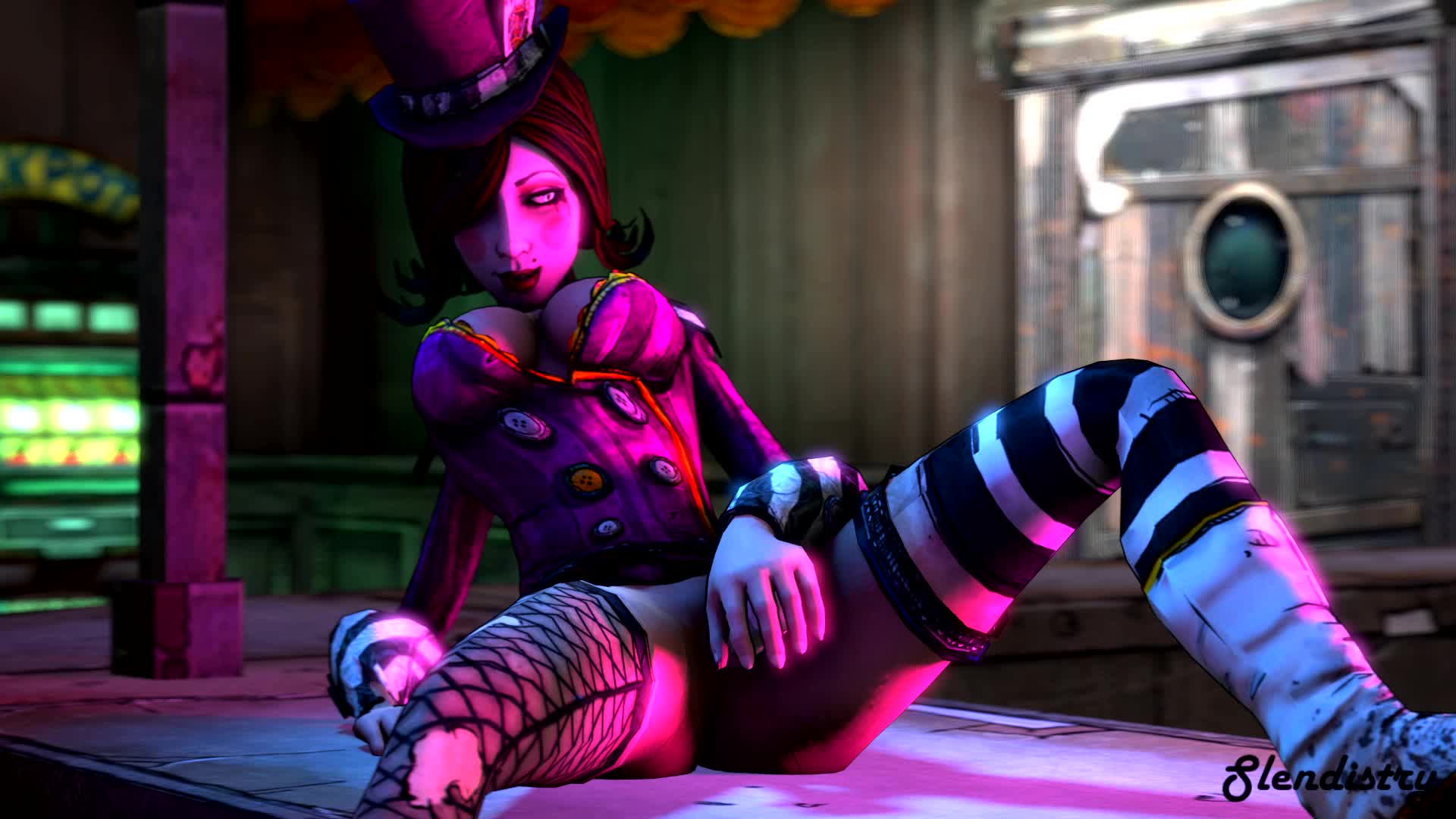 3D Animated Borderlands_2 Mad_Moxxi Slendistry Source_Filmmaker // 1920x1080 // 2.6MB // webm