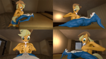 3D Applejack Crossover Digimon Gatomon Gmod My_Little_Pony_Friendship_Is_Magic // 1600x900 // 1.9MB // png