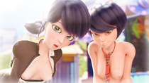 3D Kagami_Tsurugi Marinette_Dupain-Cheng Miraculous_Ladybug PumpkinCat // 3840x2160 // 2.1MB // jpg