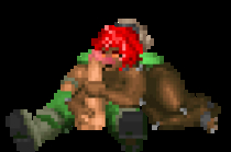 Animated Doom Doomguy Imp pixel // 272x180 // 48.6KB // gif