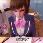 3D Animated Blender D.Va Overwatch Pantsushi Sound // 960x960, 60s // 22.1MB // webm