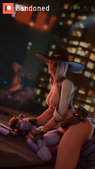 3D Animated Ashe_(Overwatch) Bandoned Blender Overwatch Widowmaker // 720x1280, 8s // 1.7MB // mp4