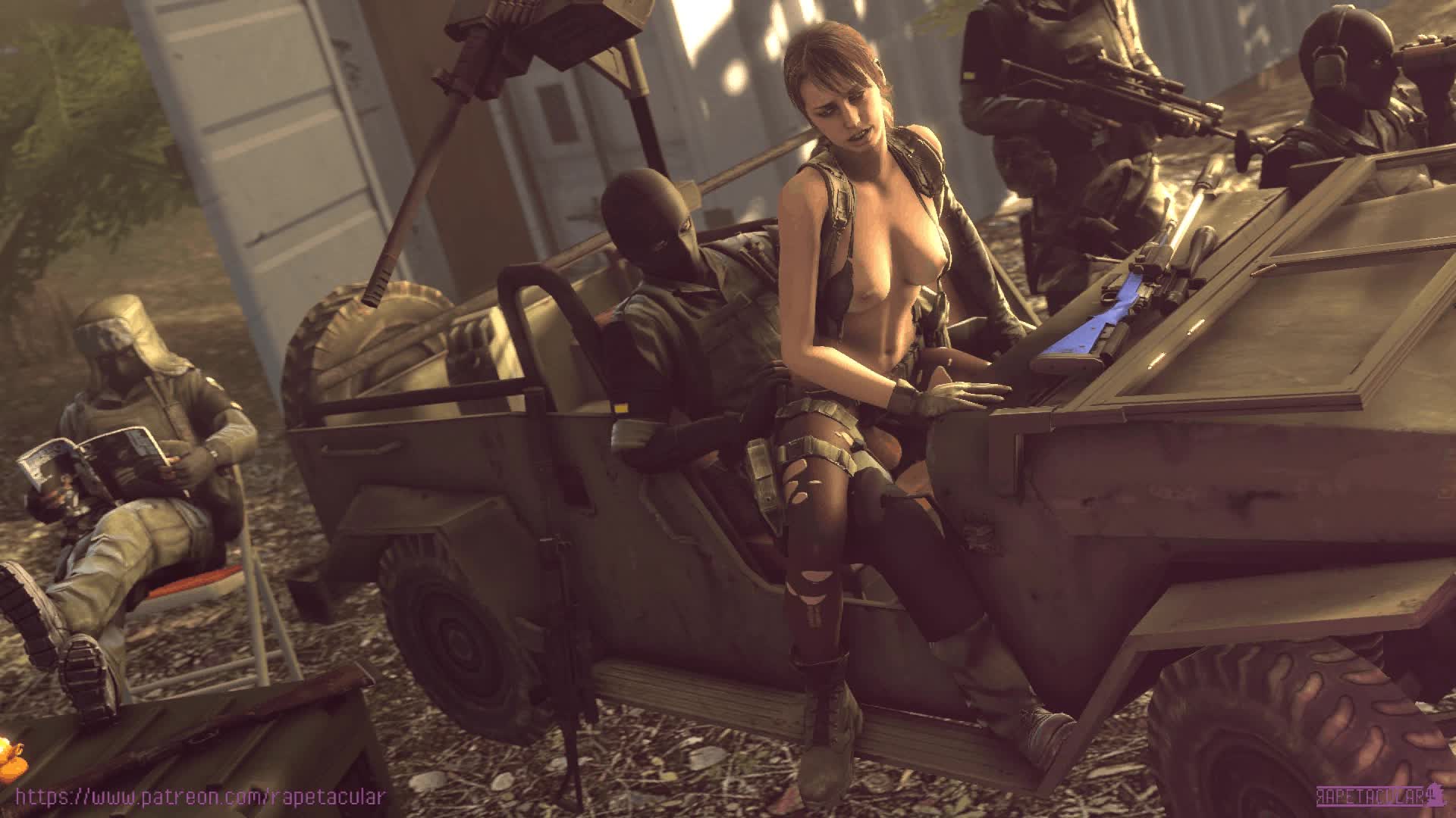 Animated Diamond_Dogs Metal_Gear_Solid Metal_Gear_Solid_V:_The_Phantom_Pain Quiet Rapetacular Sound // 1920x1080 // 7.0MB // webm