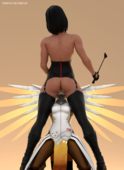 Mercy Overwatch Pharah pharahbestgirl // 1400x1920 // 1.5MB // png